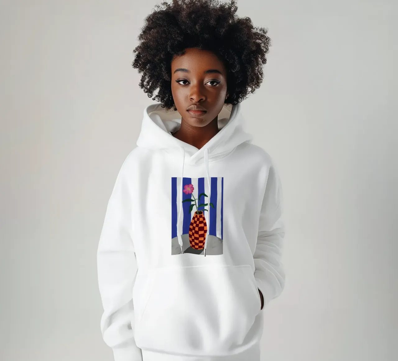 Ananas Stripe Stillness felpa con cappuccio da Haven Fantasy
