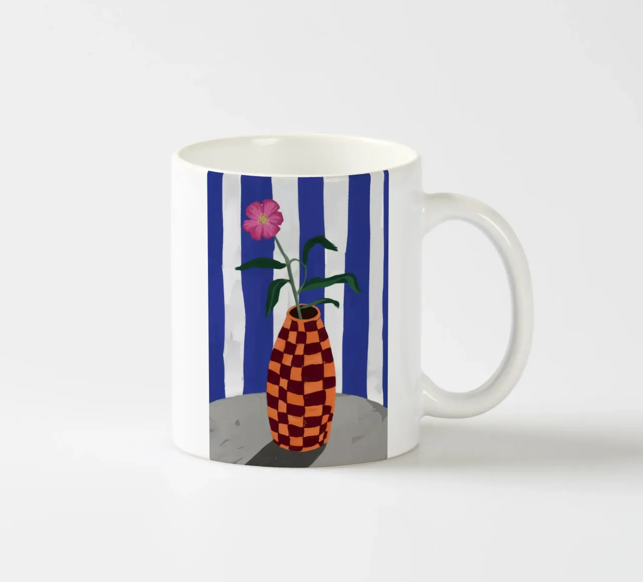 Ananas Stripe Stillness tazza in ceramica da Haven Fantasy