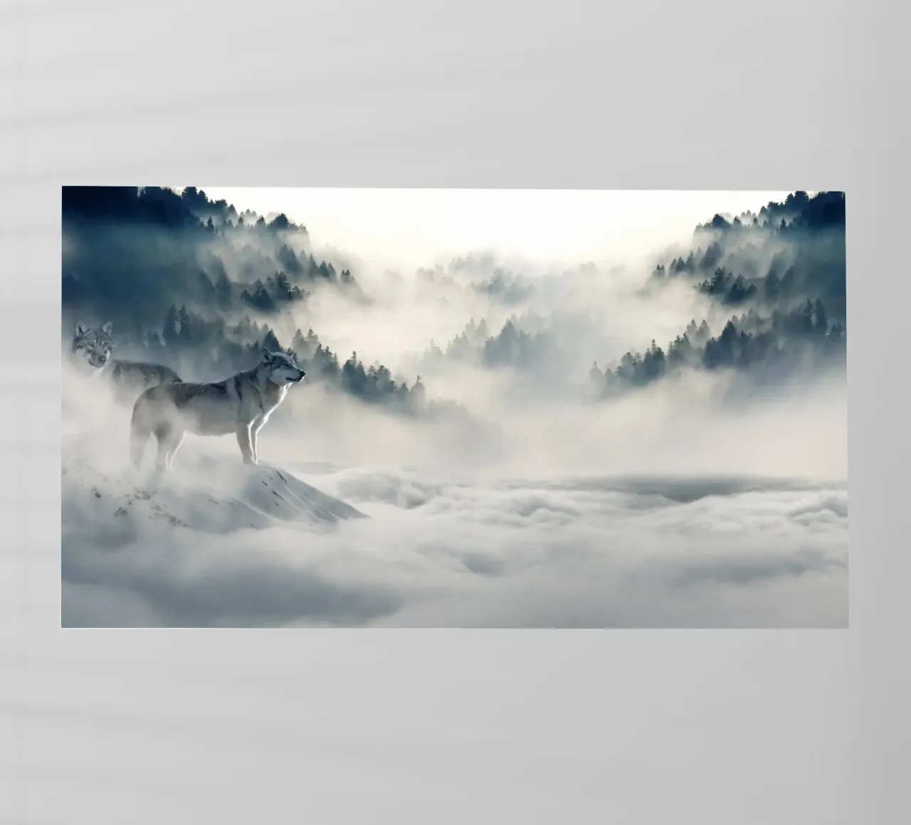 lupi predatori pellicola backlit da animal story home