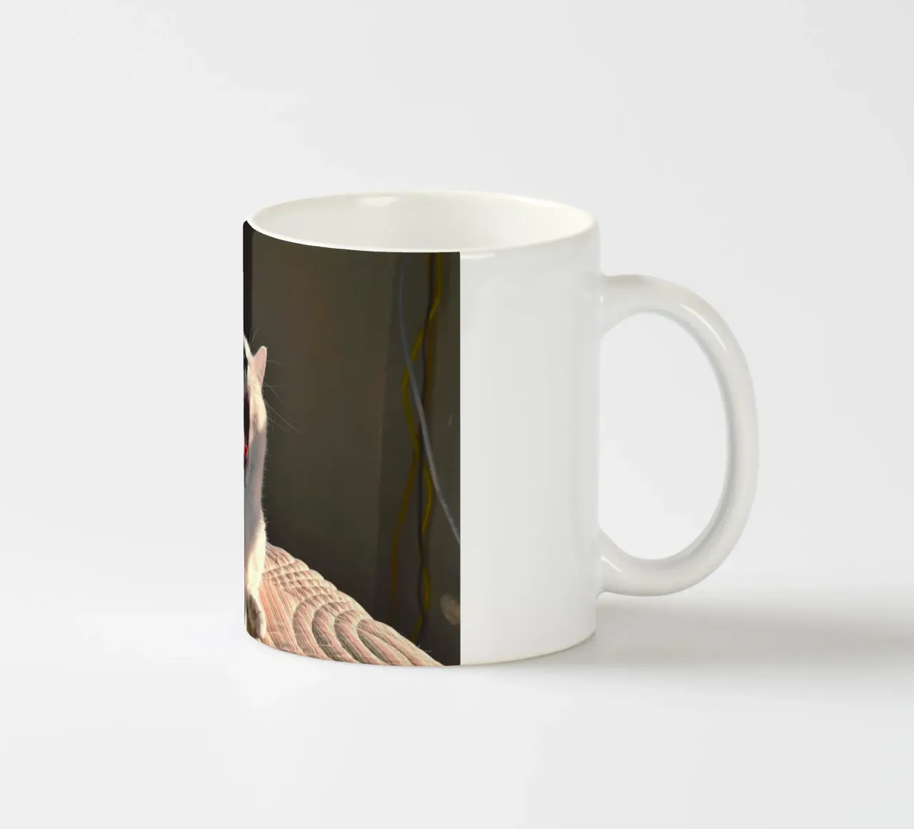 yawning cat ceramic mug by animal story home