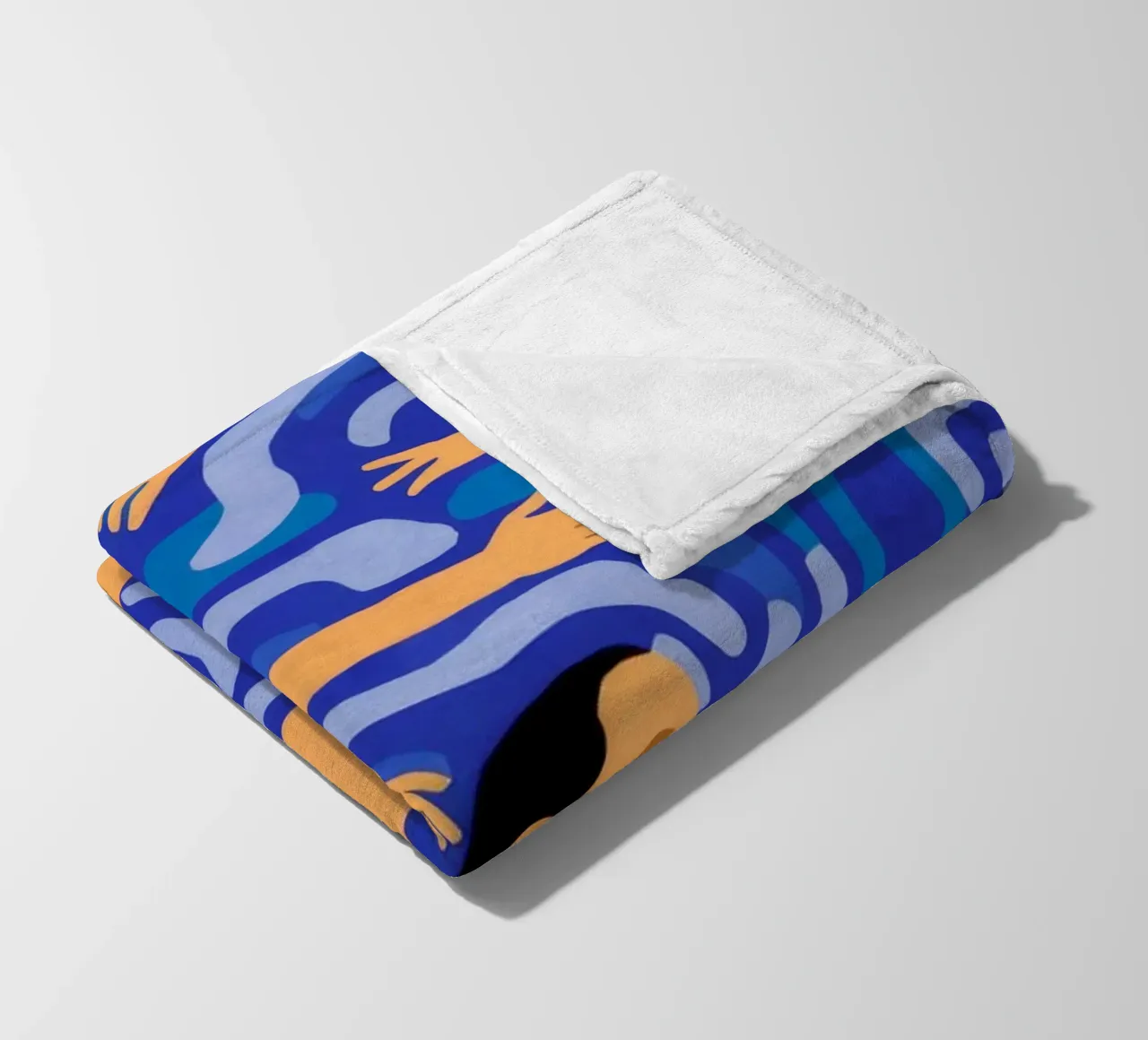 Modello di nuotatore blu coperta in pile da Stone Decade