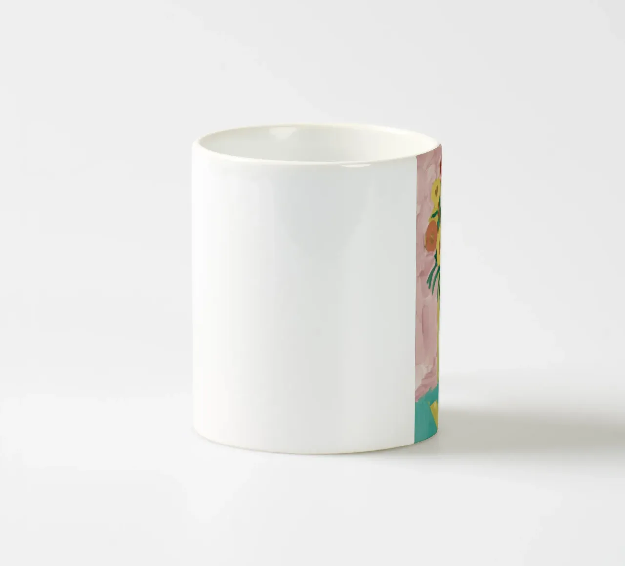 Fiori di campo in vaso bianco tazza in ceramica da Pan Denim