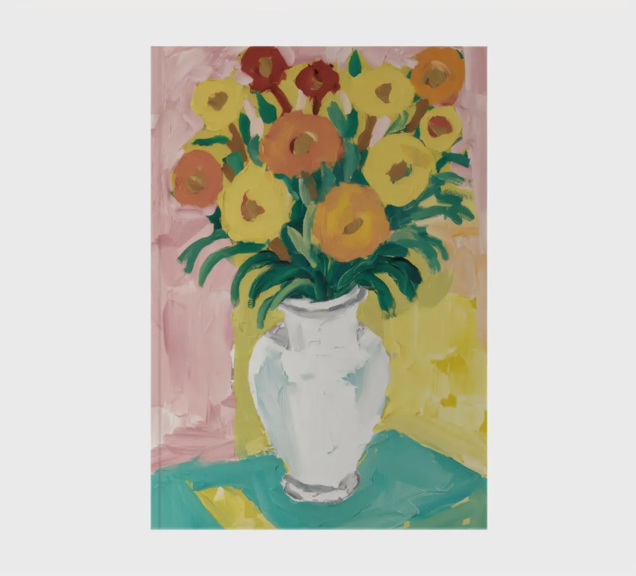 Fiori di campo in vaso bianco diario da Pan Denim