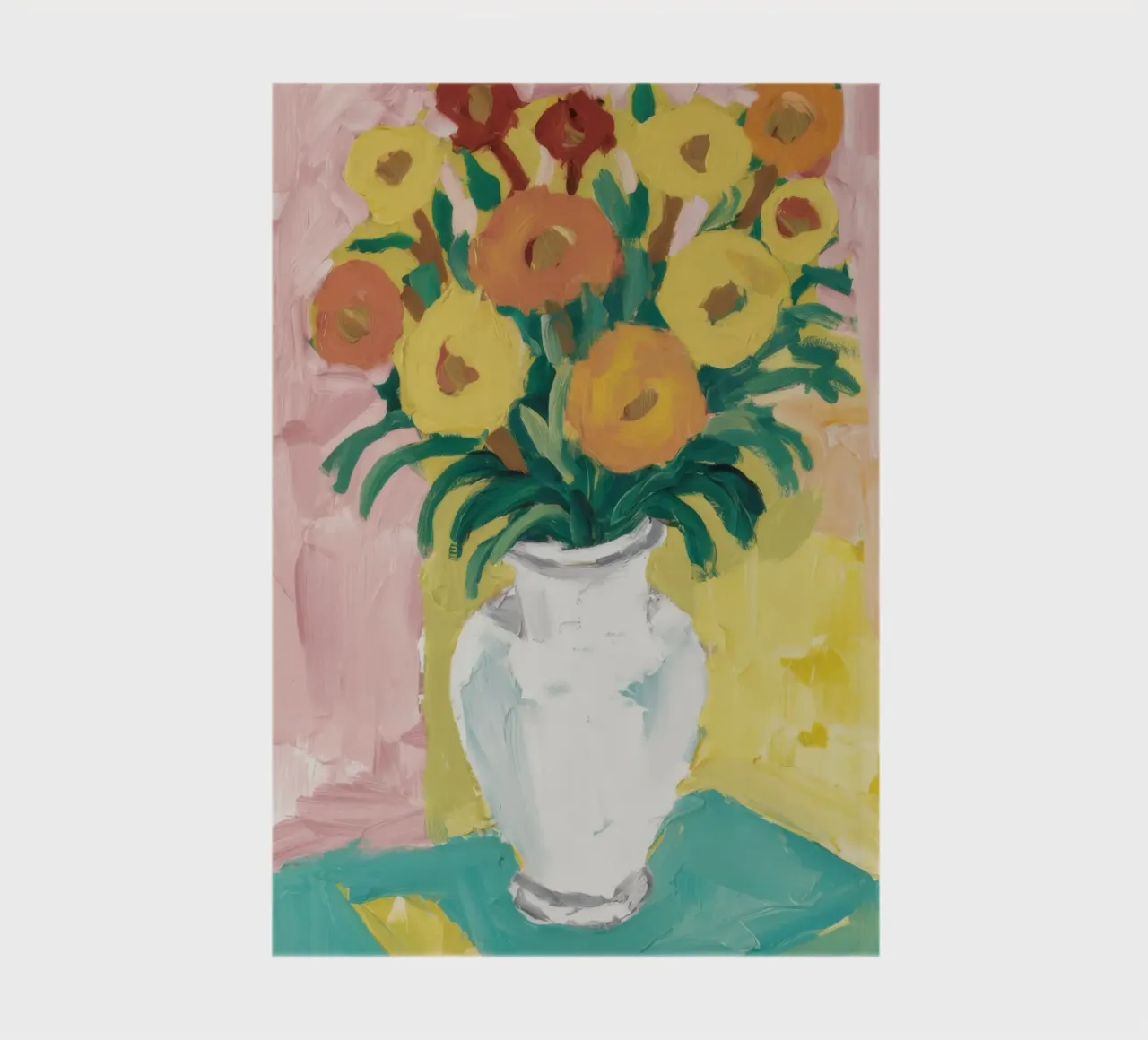 Fiori di campo in vaso bianco diario da Pan Denim