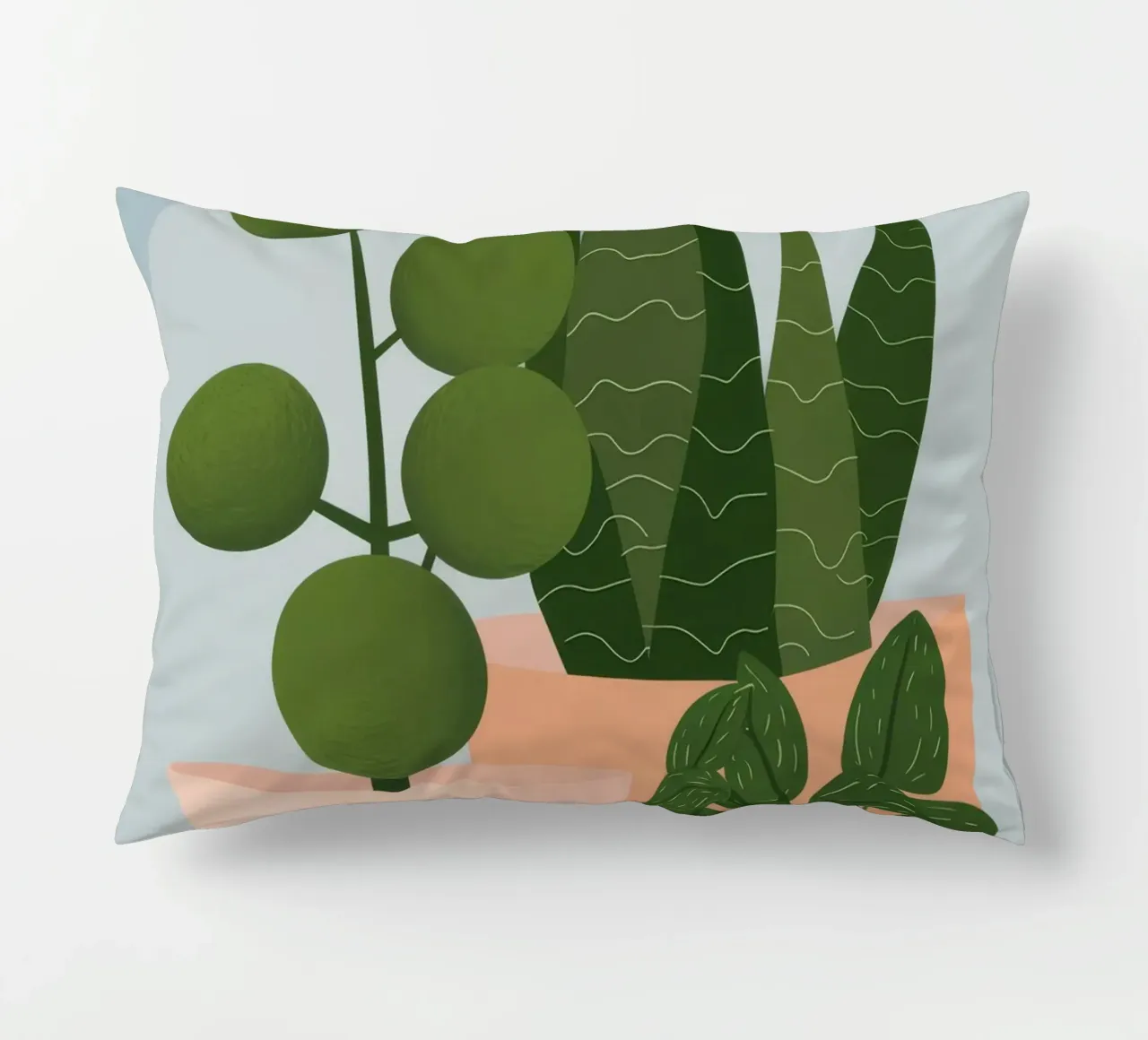 Potted Plant Duo decorative cushion by Haven Fantasy