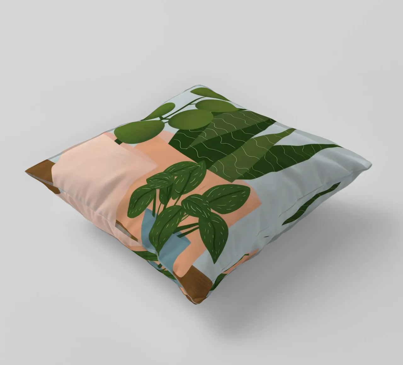 Potted Plant Duo decorative cushion by Haven Fantasy