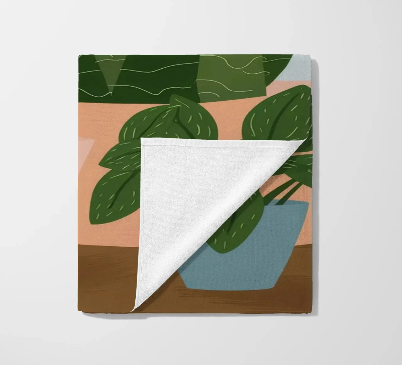 Potted Plant Duo beach towel by Haven Fantasy