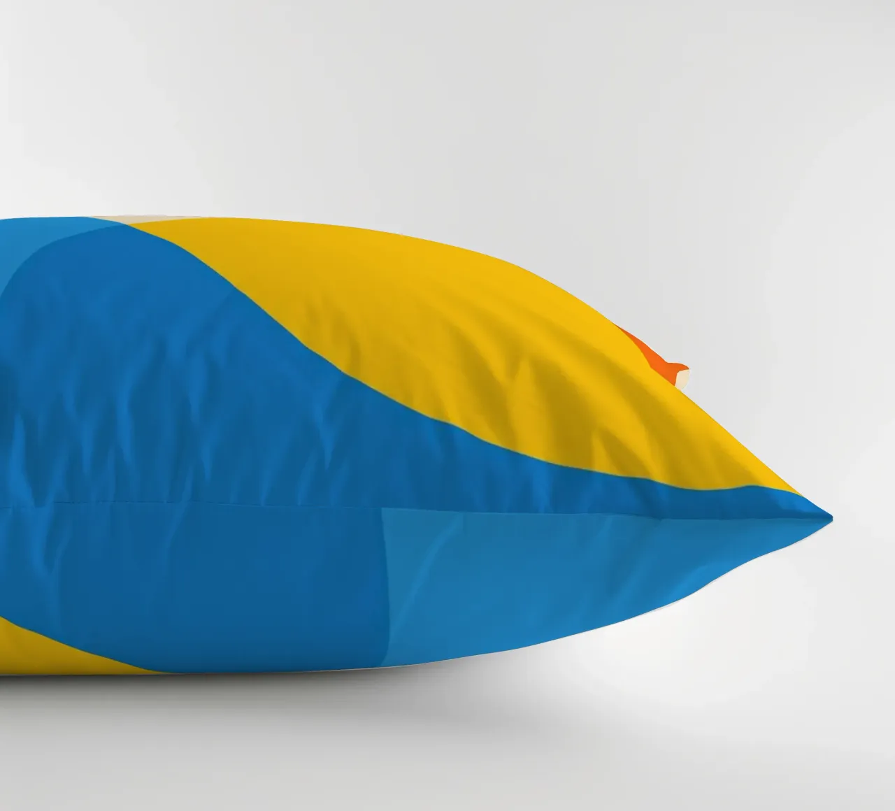 geometry circle overlapping decorative cushion by pastel color shape