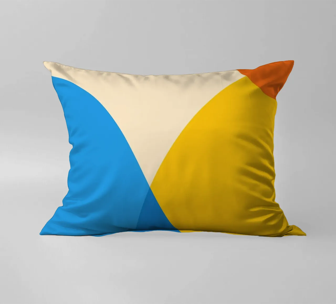 geometry circle overlapping decorative cushion by pastel color shape