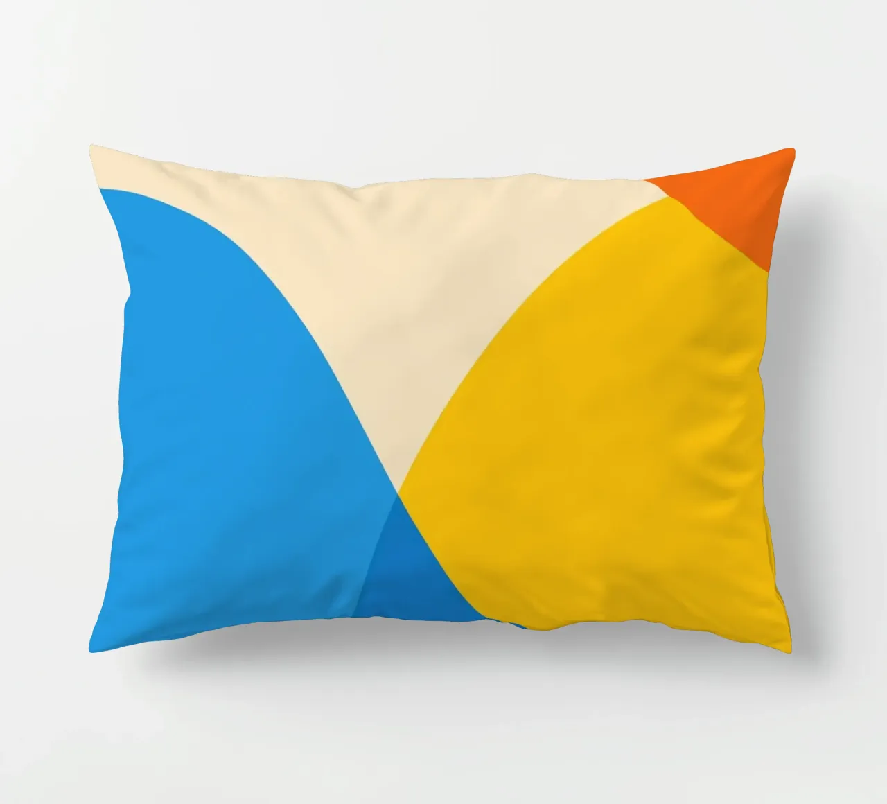 geometry circle overlapping decorative cushion by pastel color shape