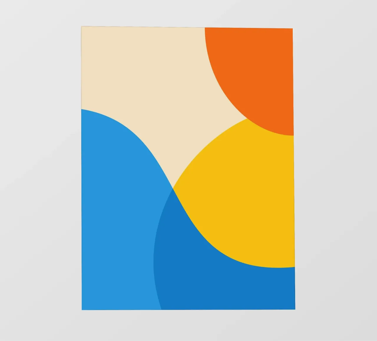 geometrie cirkel overlappend fotobehang van pastel color shape