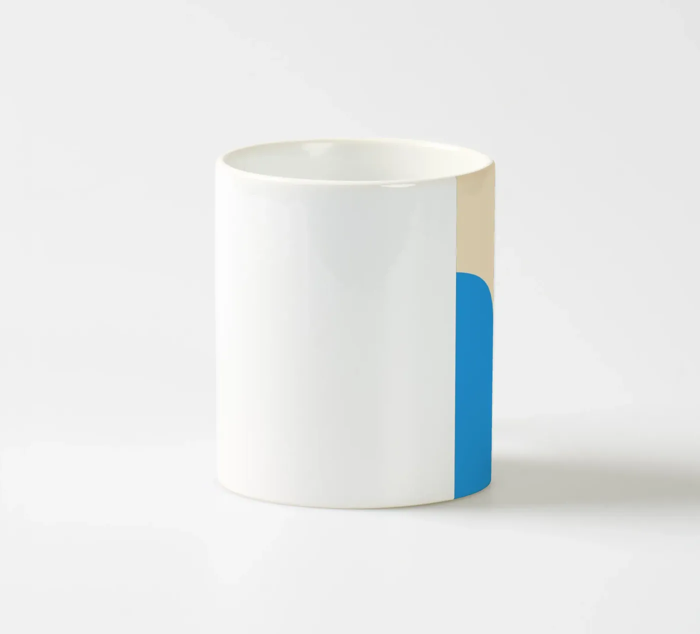 geometry circle overlapping ceramic mug by pastel color shape