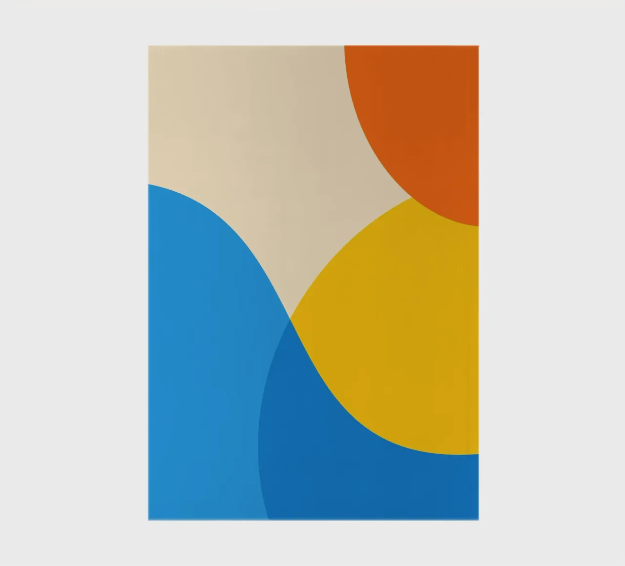 geometry circle overlapping notebook by pastel color shape