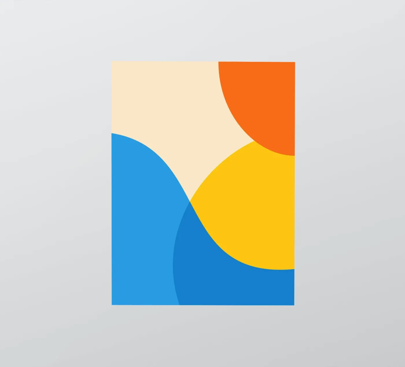 geometry circle overlapping sticker by pastel color shape