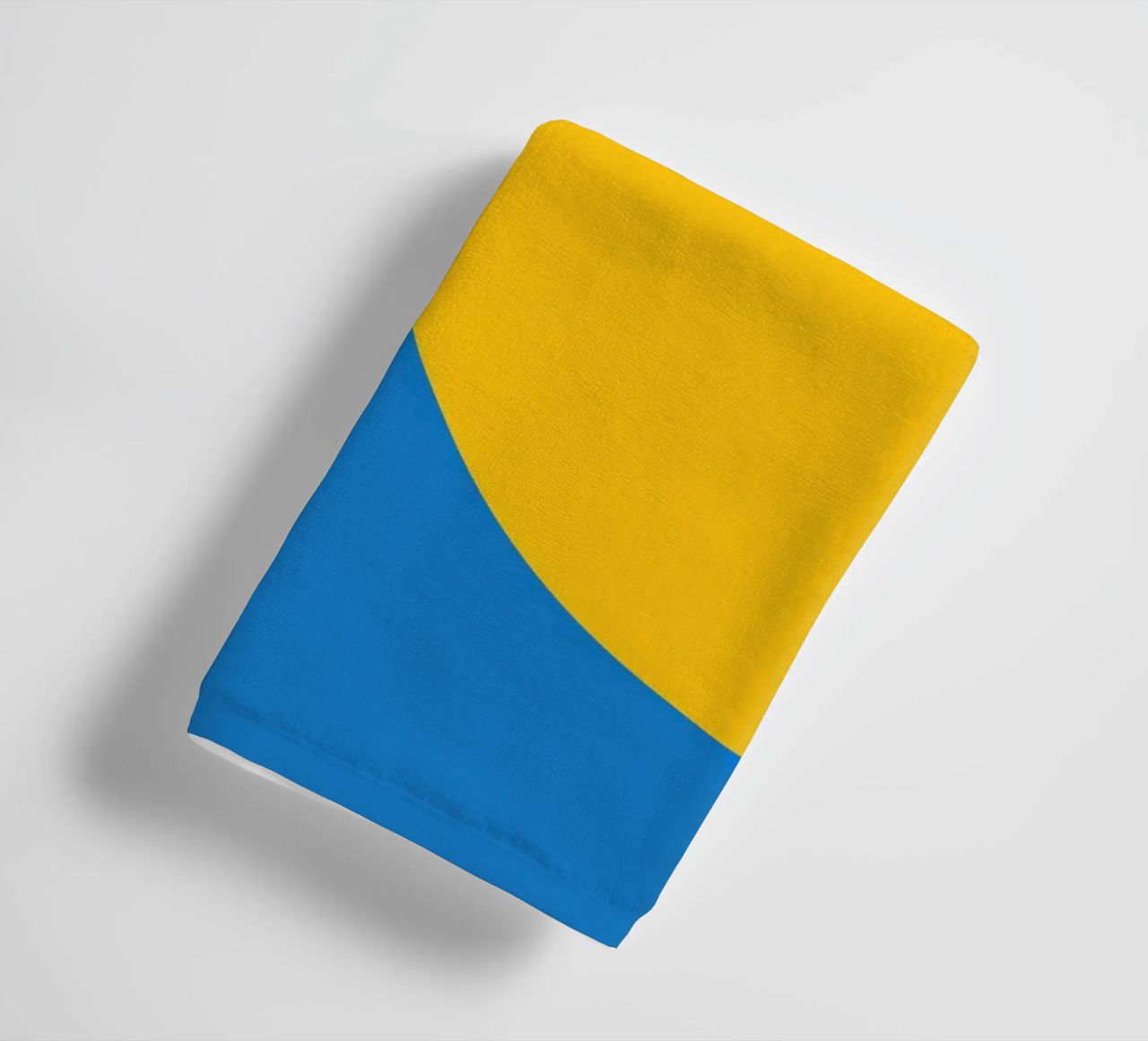geometry circle overlapping towel by pastel color shape