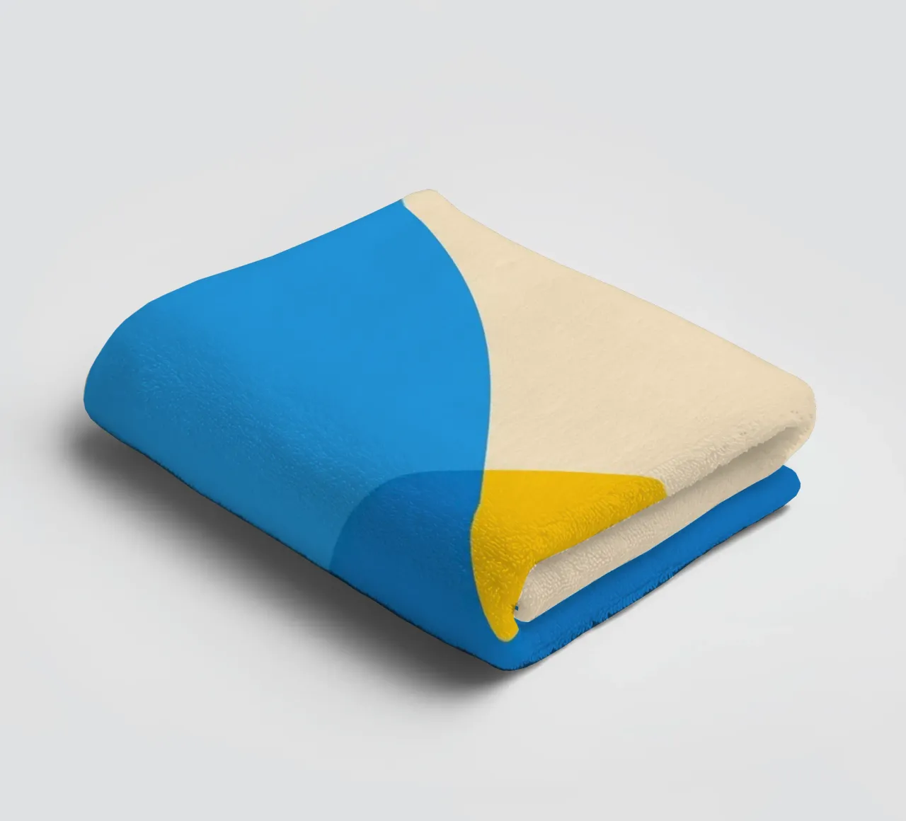 geometry circle overlapping towel by pastel color shape
