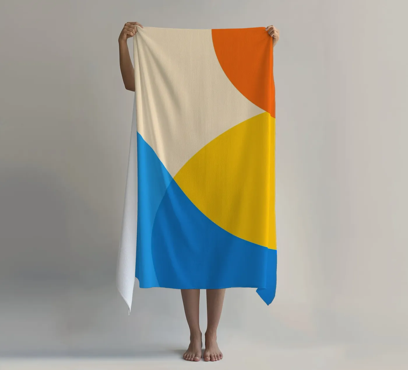 geometria cerchio sovrapposto telo mare da pastel color shape