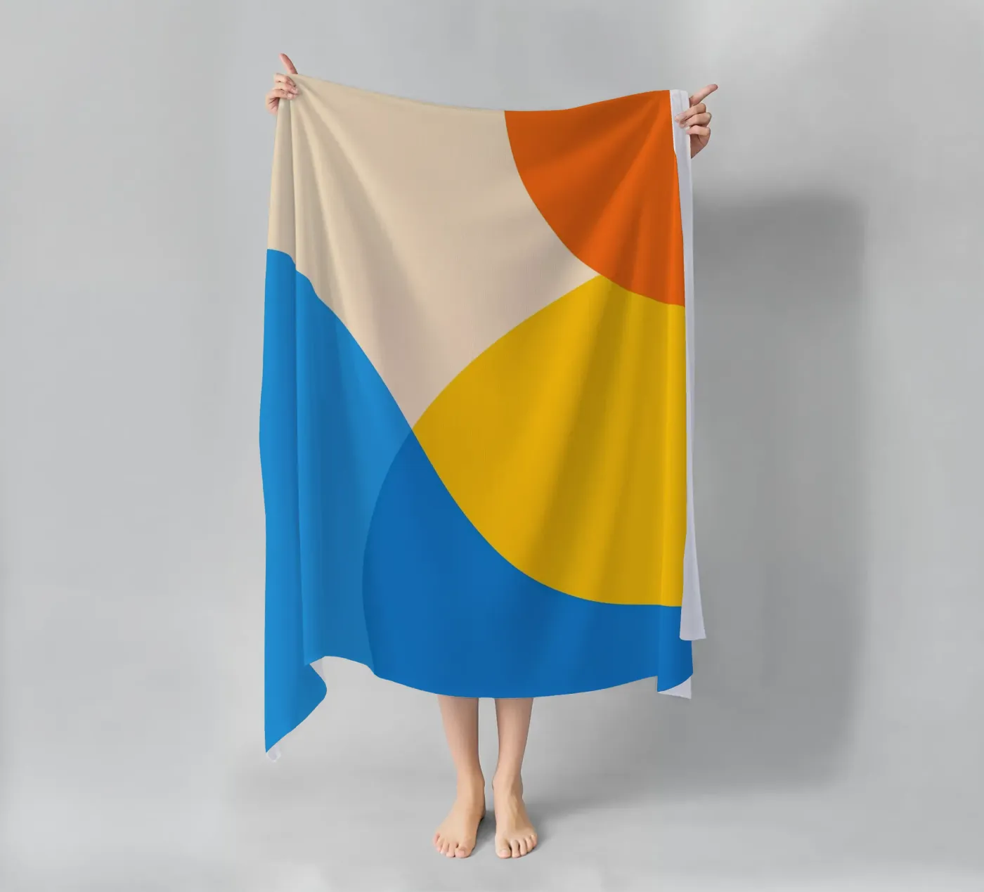 geometria cerchio sovrapposto telo mare da pastel color shape