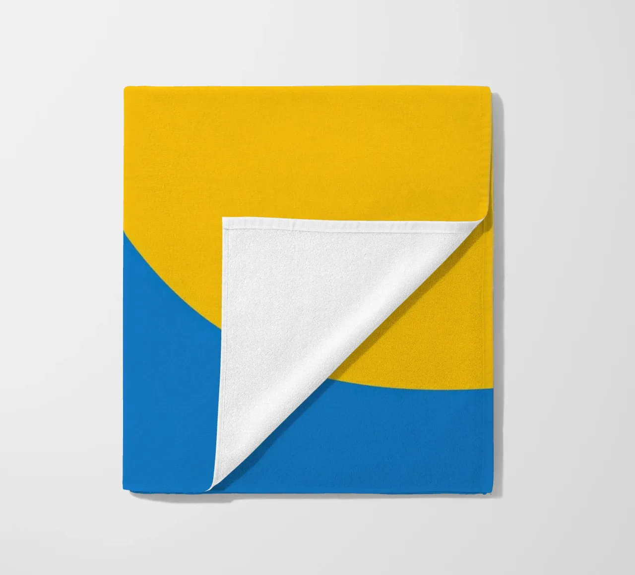 geometry circle overlapping beach towel by pastel color shape