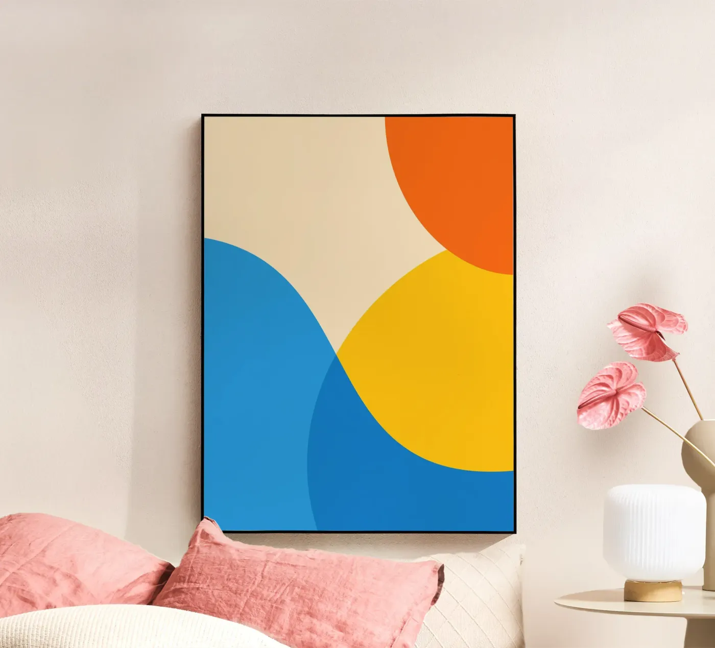 geometry circle overlapping plexiglass da pastel color shape