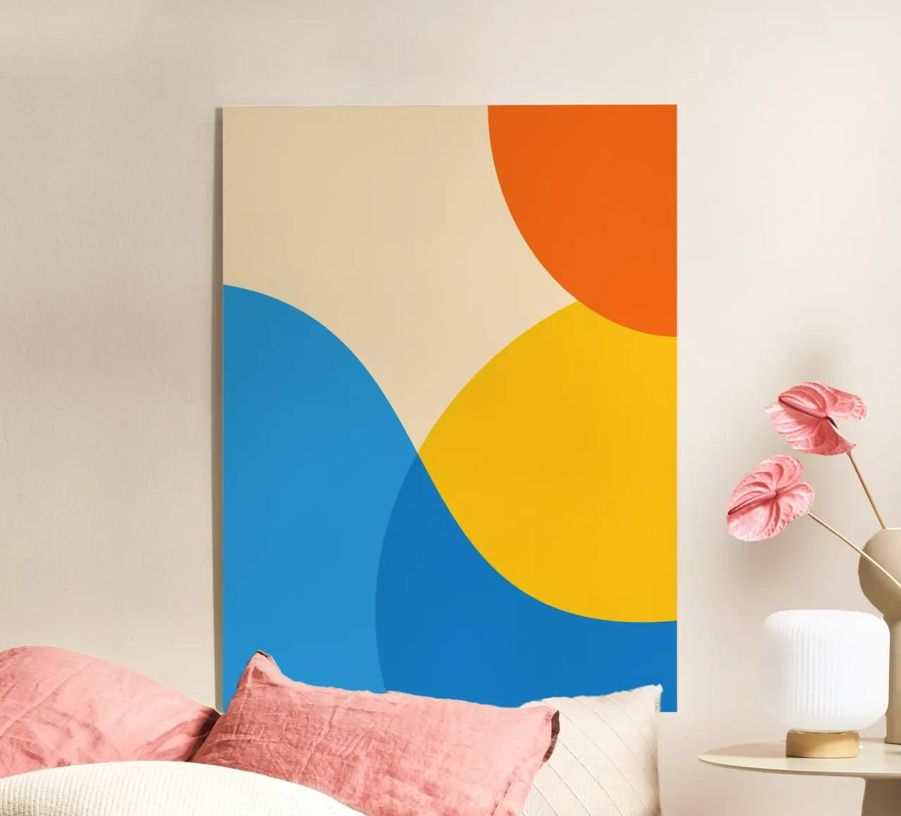 geometry circle overlapping plexiglass da pastel color shape