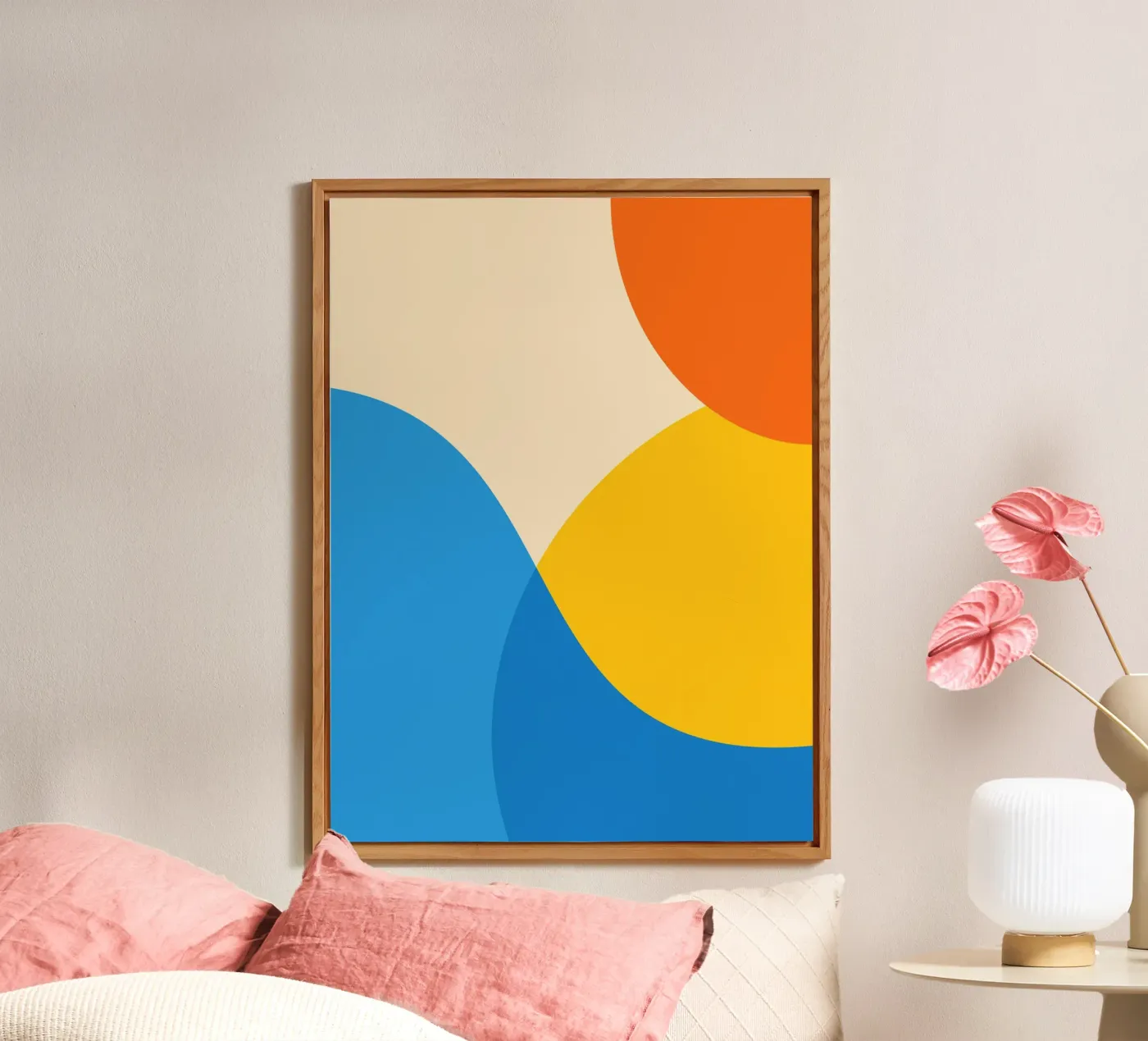 geometria cerchio sovrapposto alluminio dibond da pastel color shape