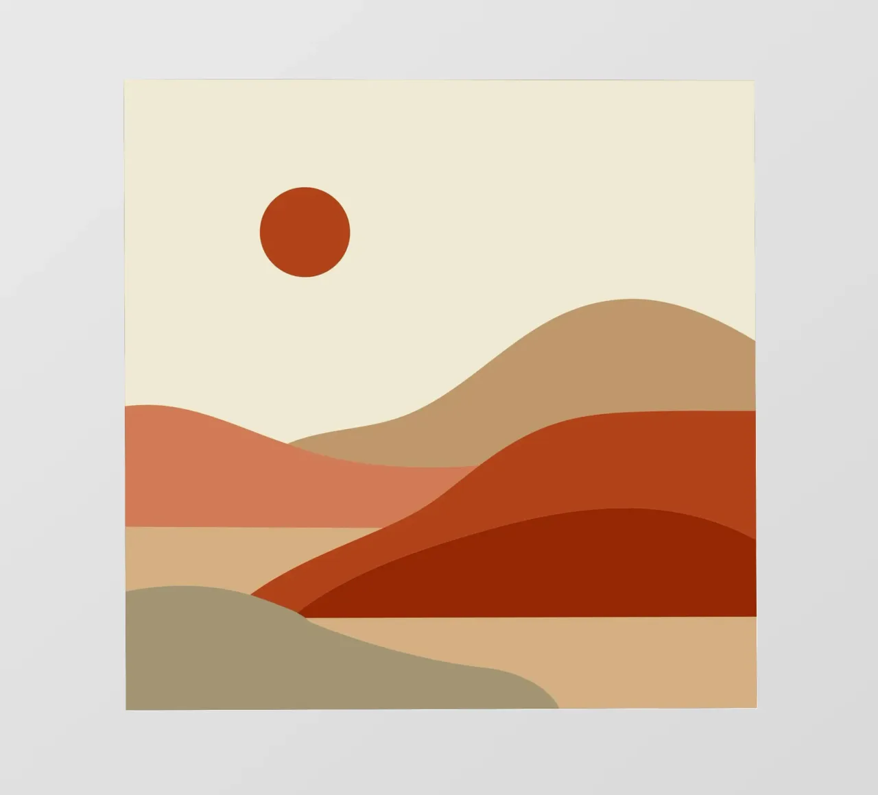 desert calm scenery photo wallpaper by pastel color shape