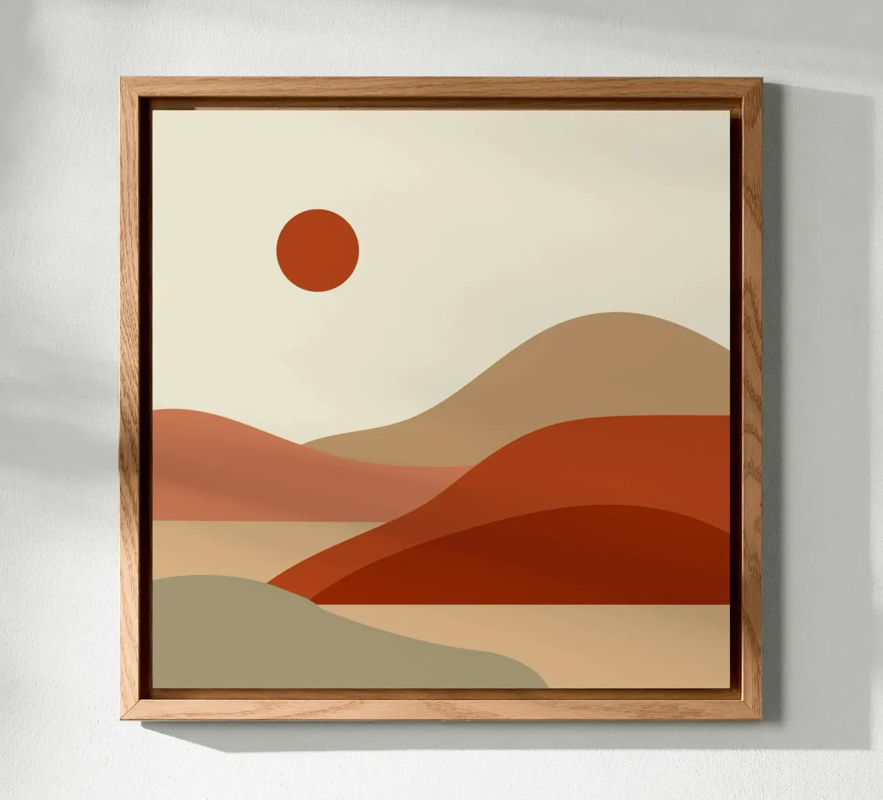 scenario di calma desertica alluminio dibond da pastel color shape