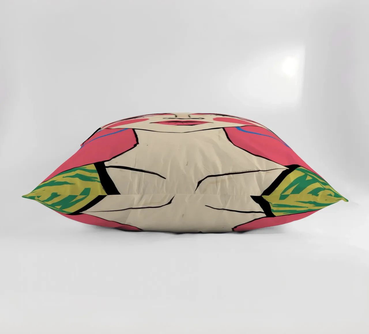 Labbro rosso pop cuscino da Stone Decade