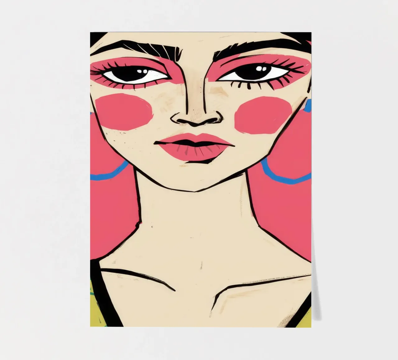 Red Lip Pop sticker sheet by Stone Decade