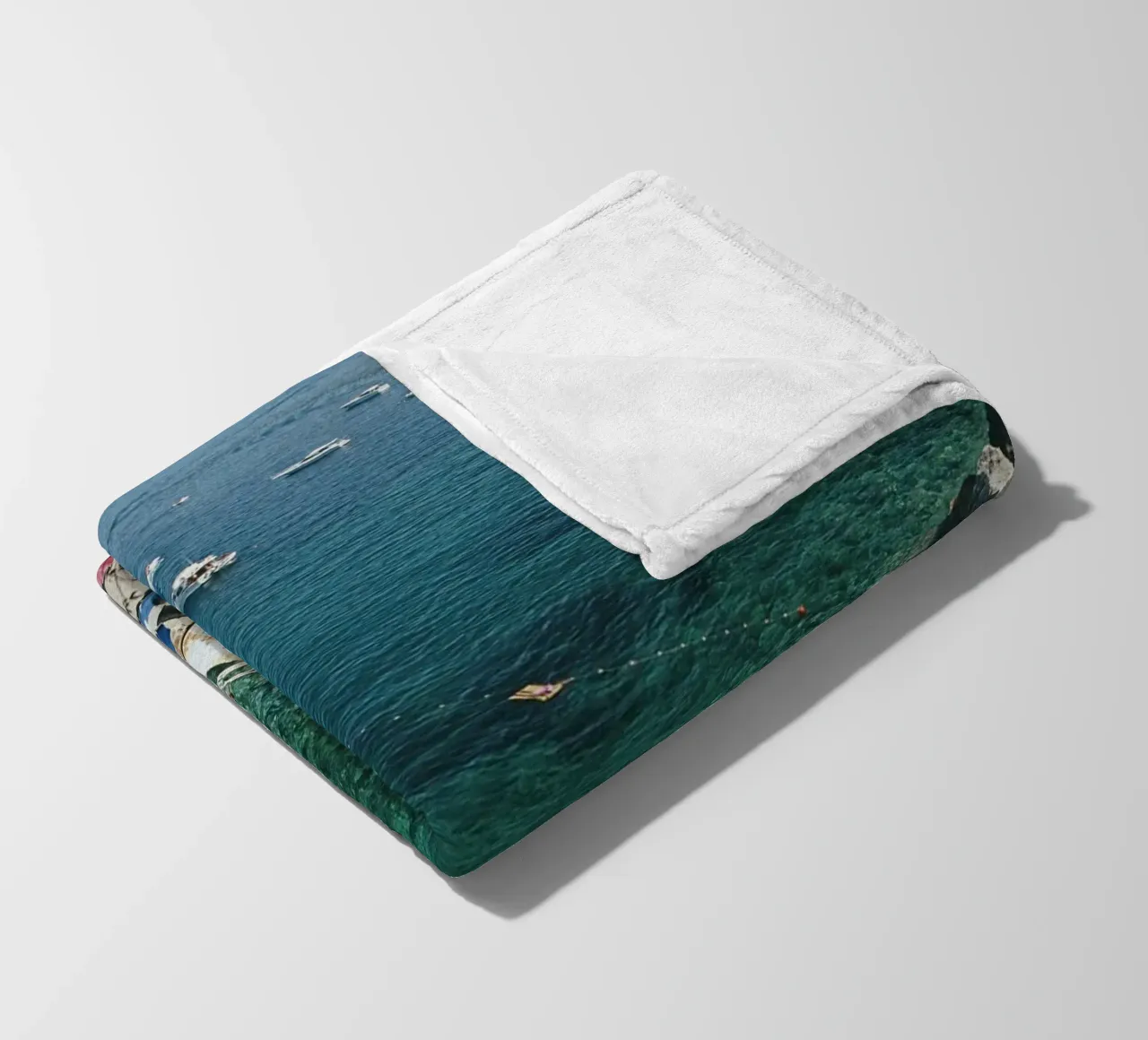 View From Il Pellicano - Slim Aarons coperta in pile da Chrisvintage