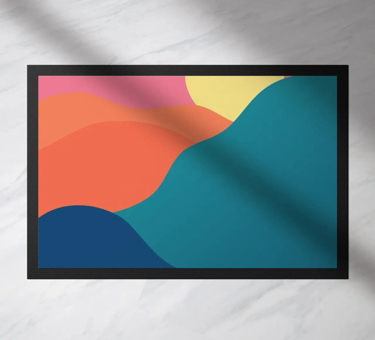 gradient de montagnes paillasson de pastel color shape