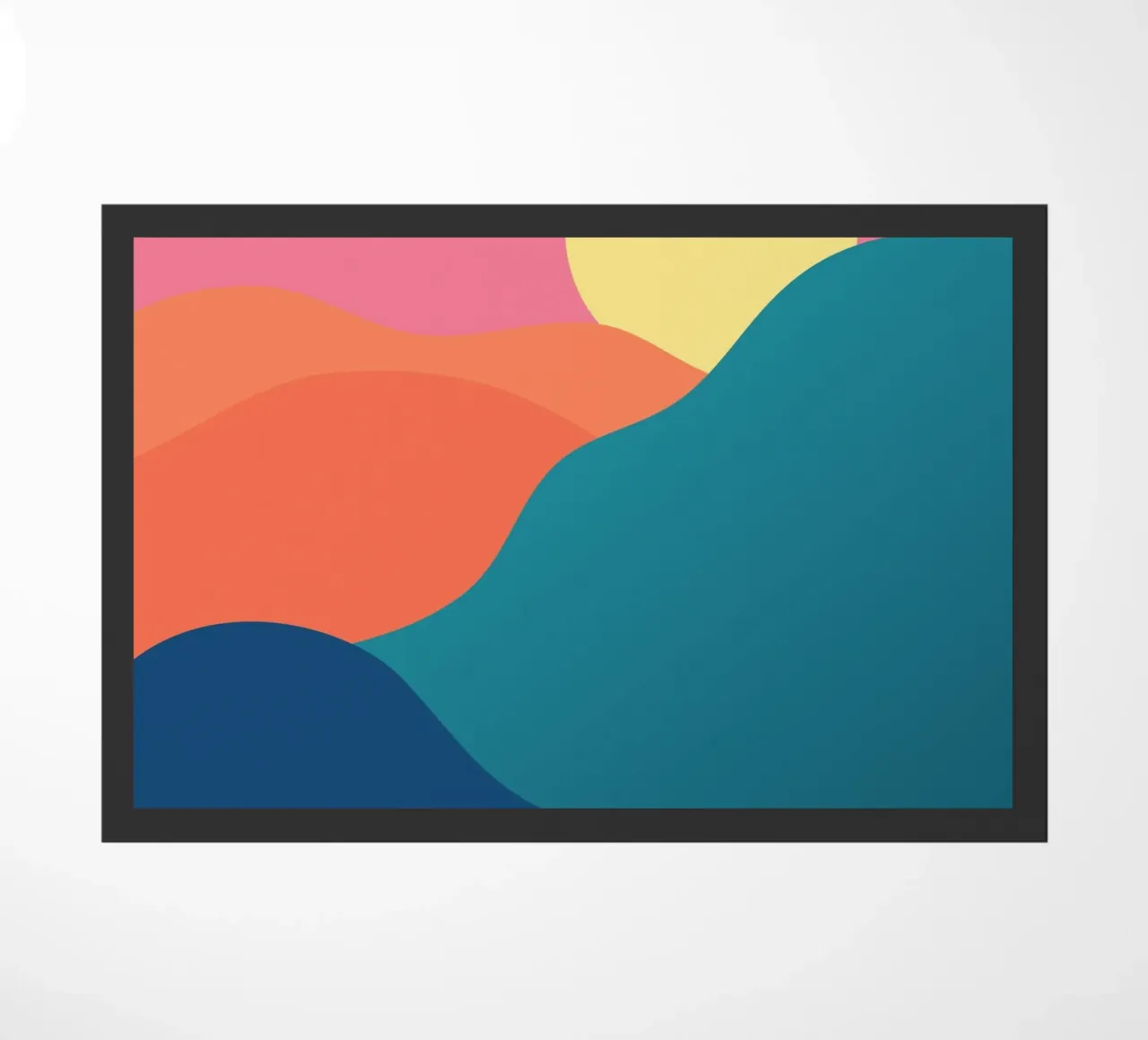 gradient de montagnes paillasson de pastel color shape