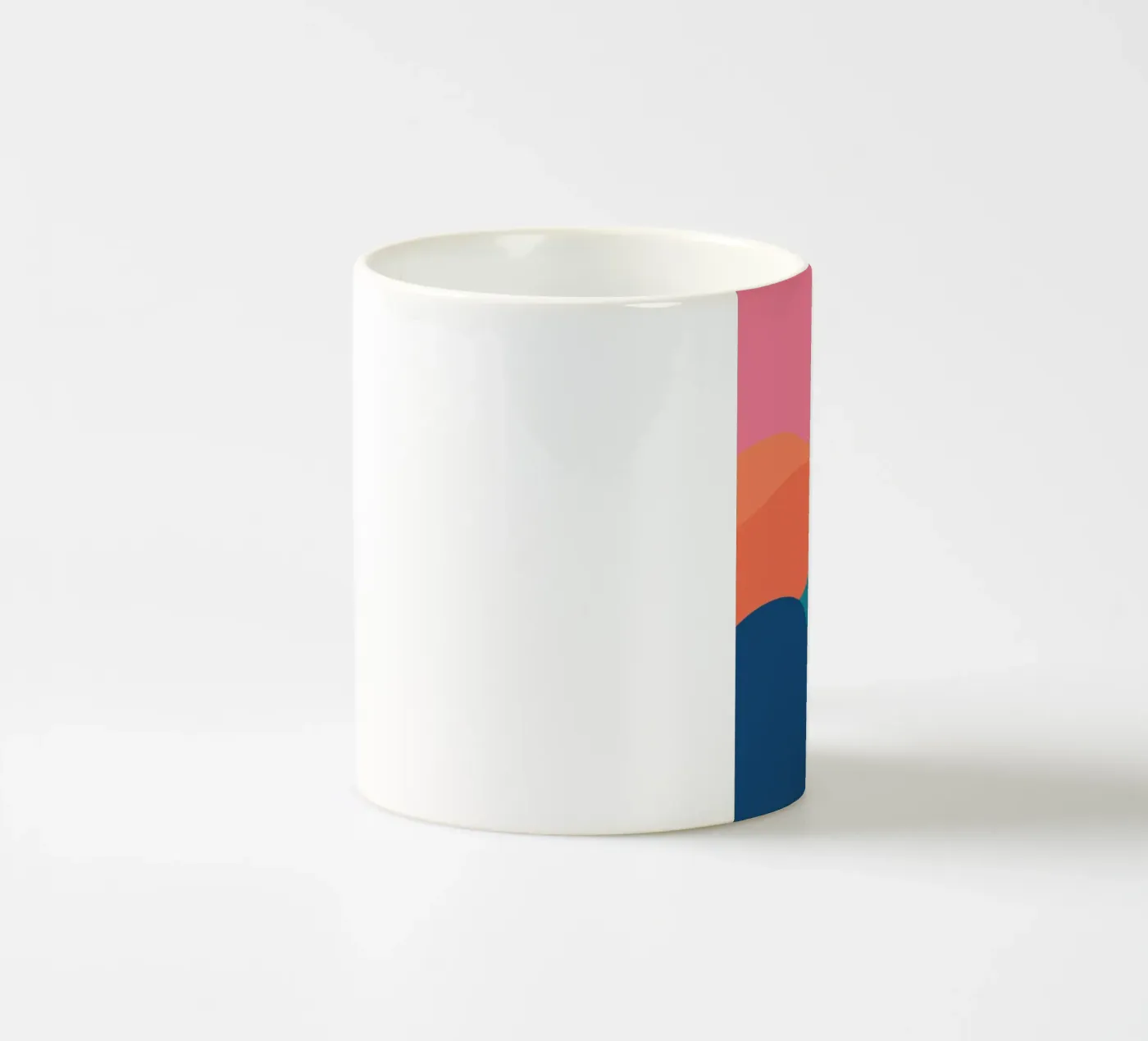 mountains gradient ceramic mug by pastel color shape