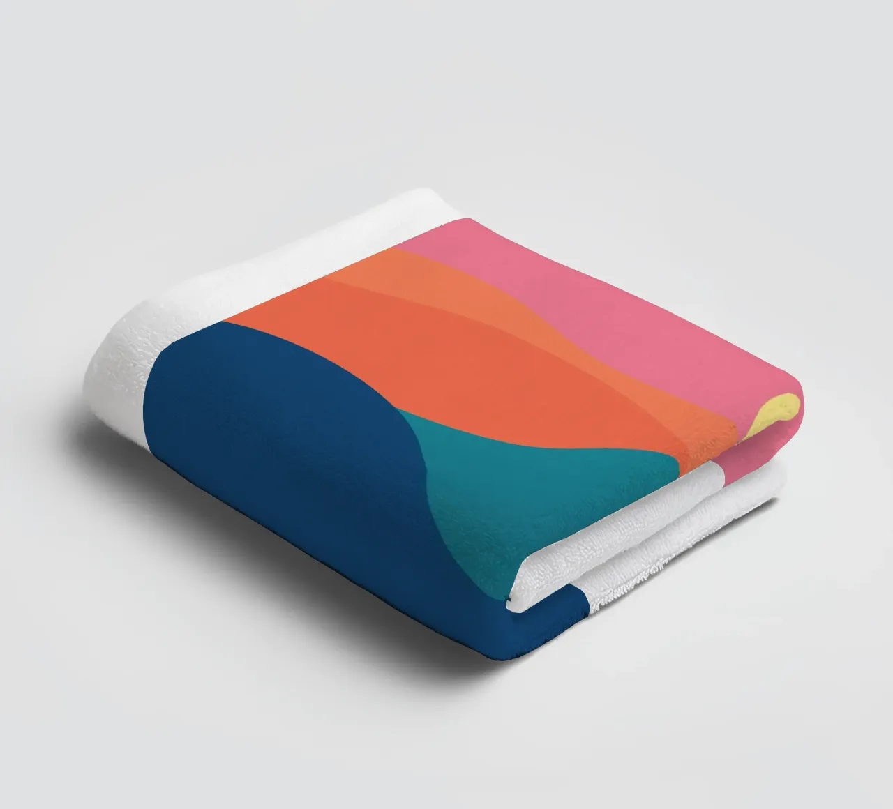 gradient de montagnes serviette de bain de pastel color shape