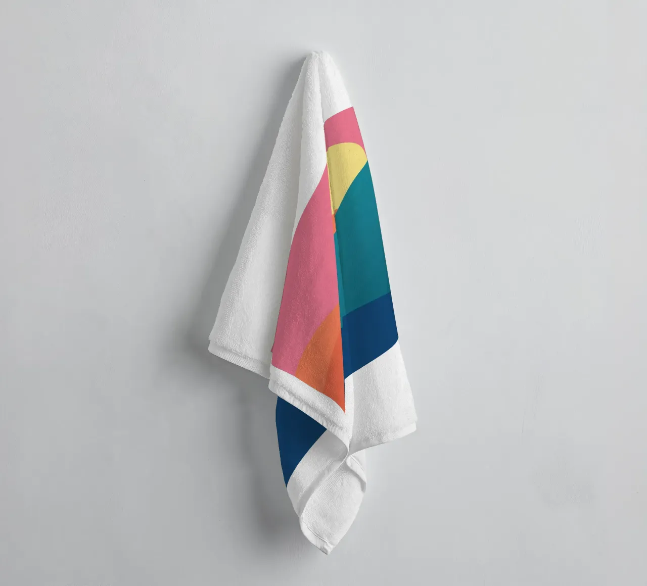 gradient de montagnes serviette de bain de pastel color shape