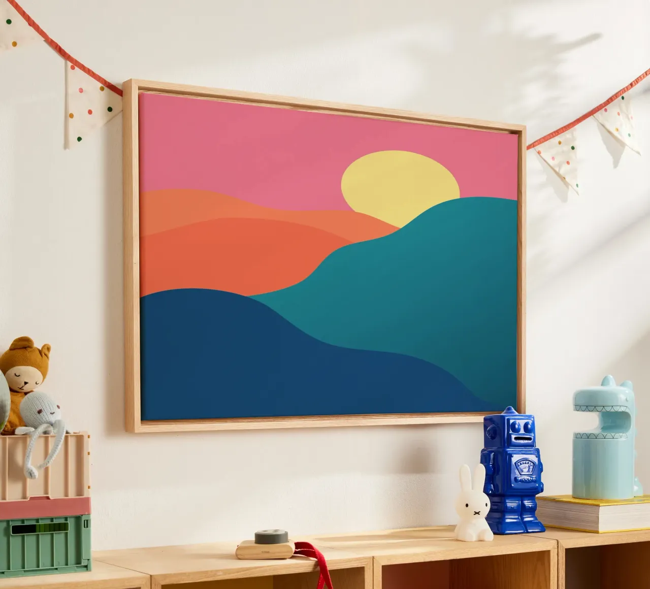 mountains gradient tela da pastel color shape