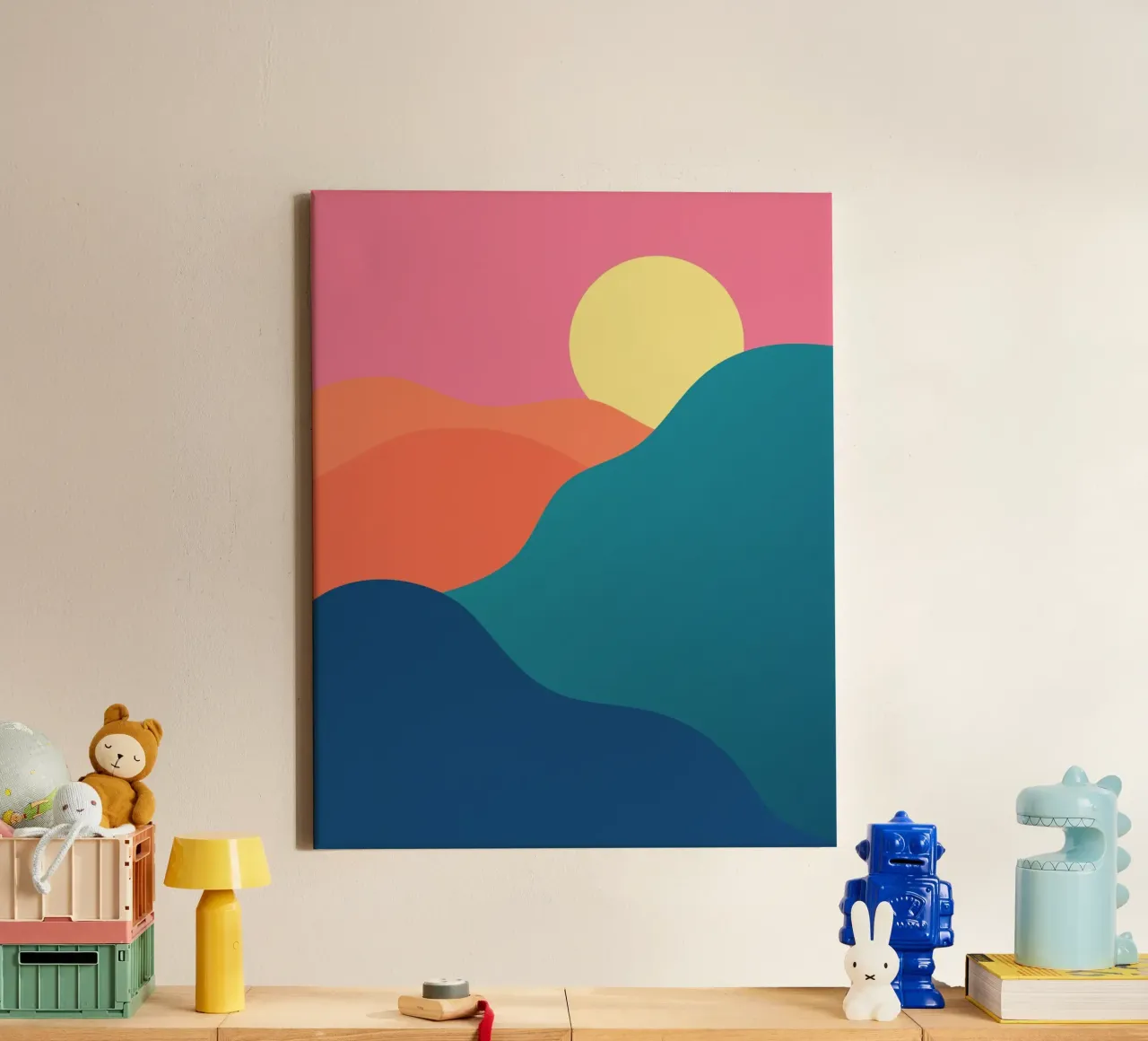 mountains gradient tela da pastel color shape