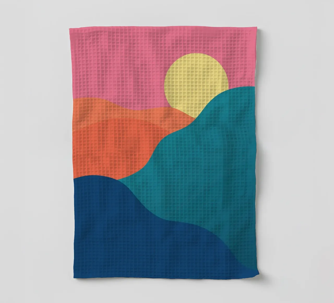 gradient de montagnes torchon de pastel color shape