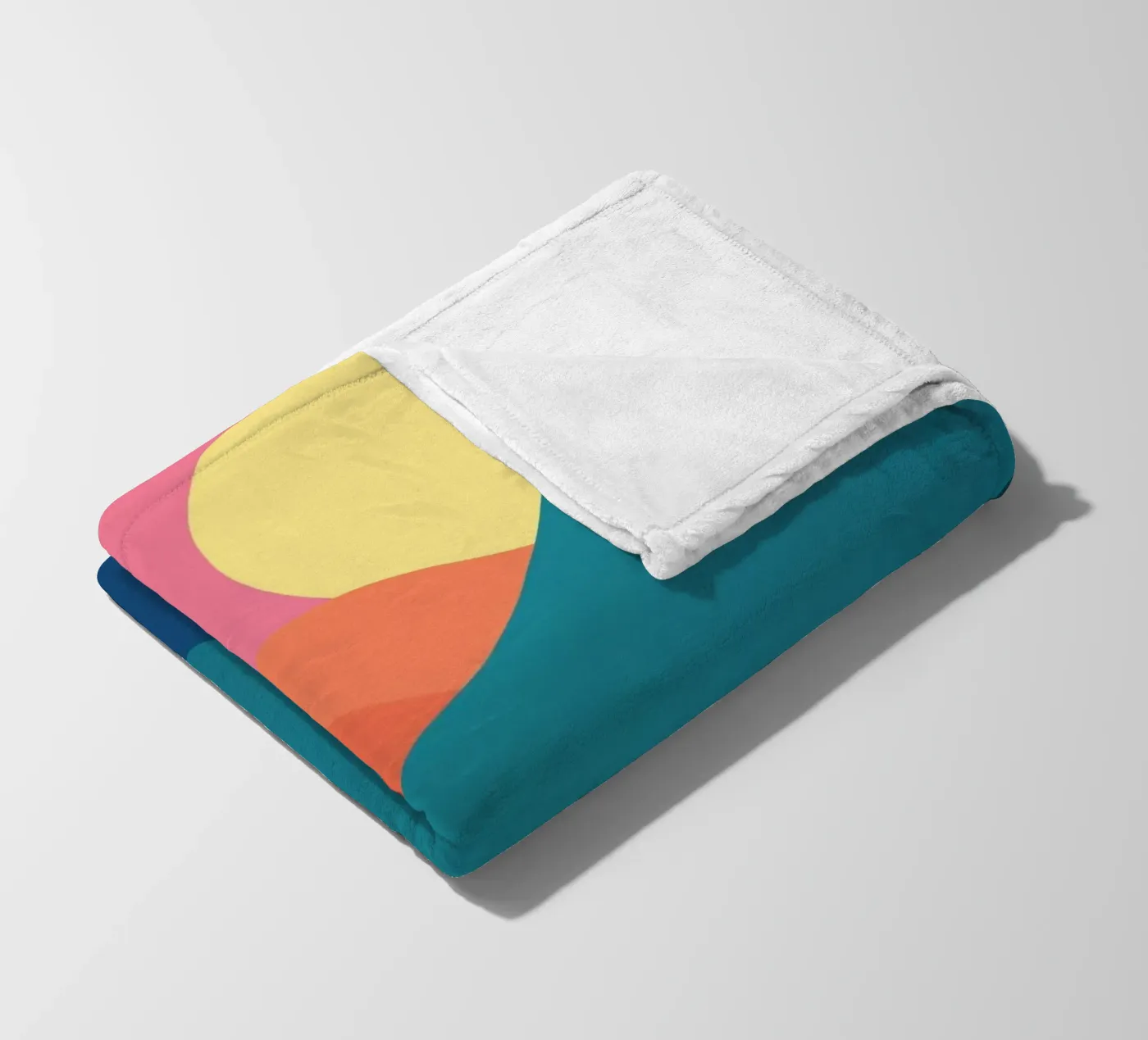 mountains gradient plaid polaire de pastel color shape