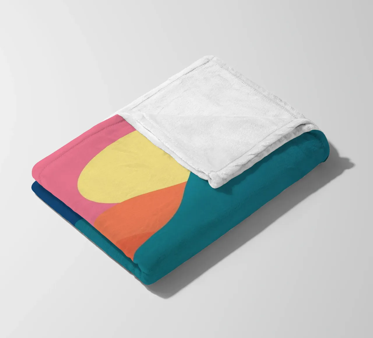 mountains gradient fleece blanket by pastel color shape