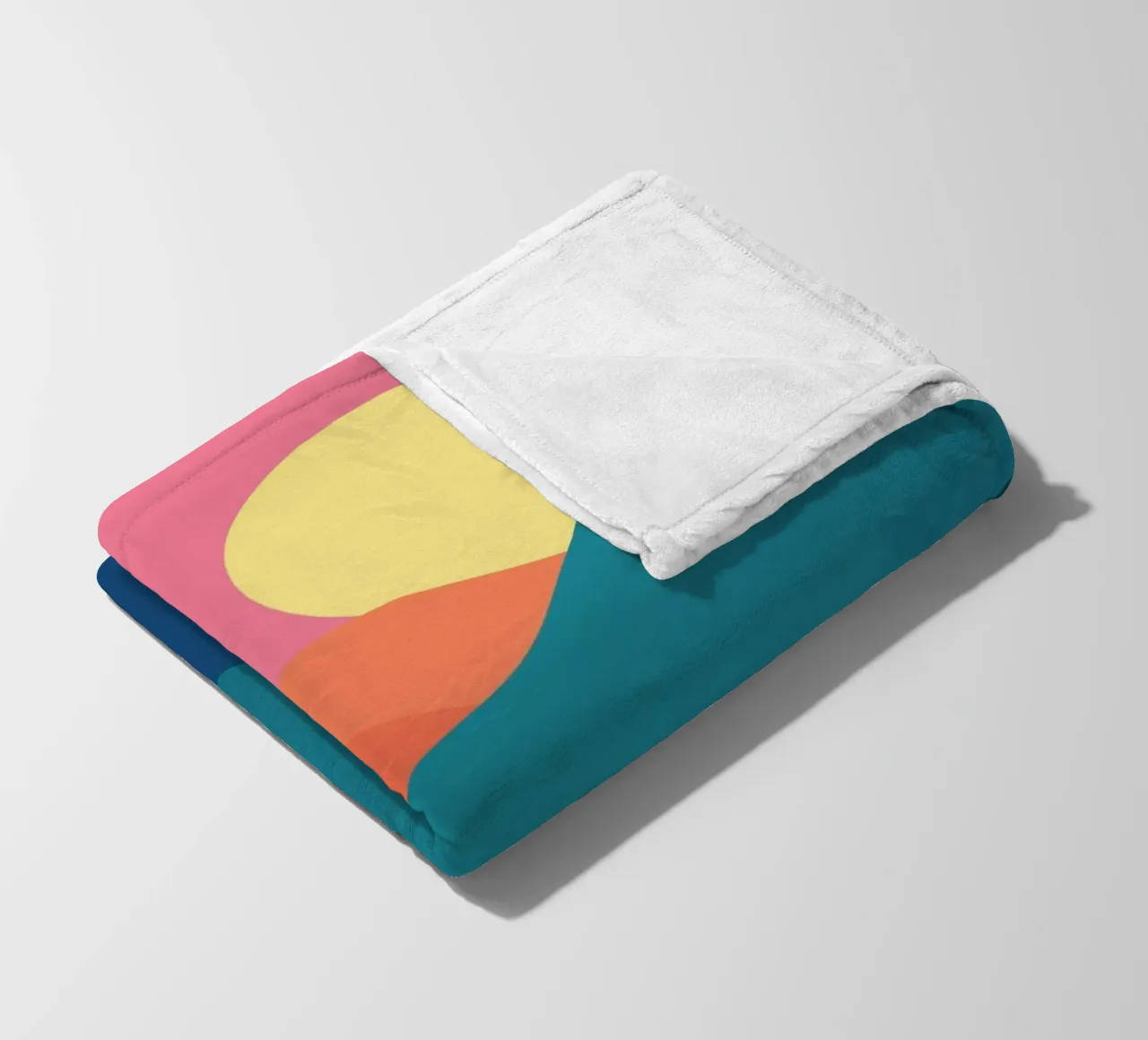 mountains gradient fleece blanket by pastel color shape