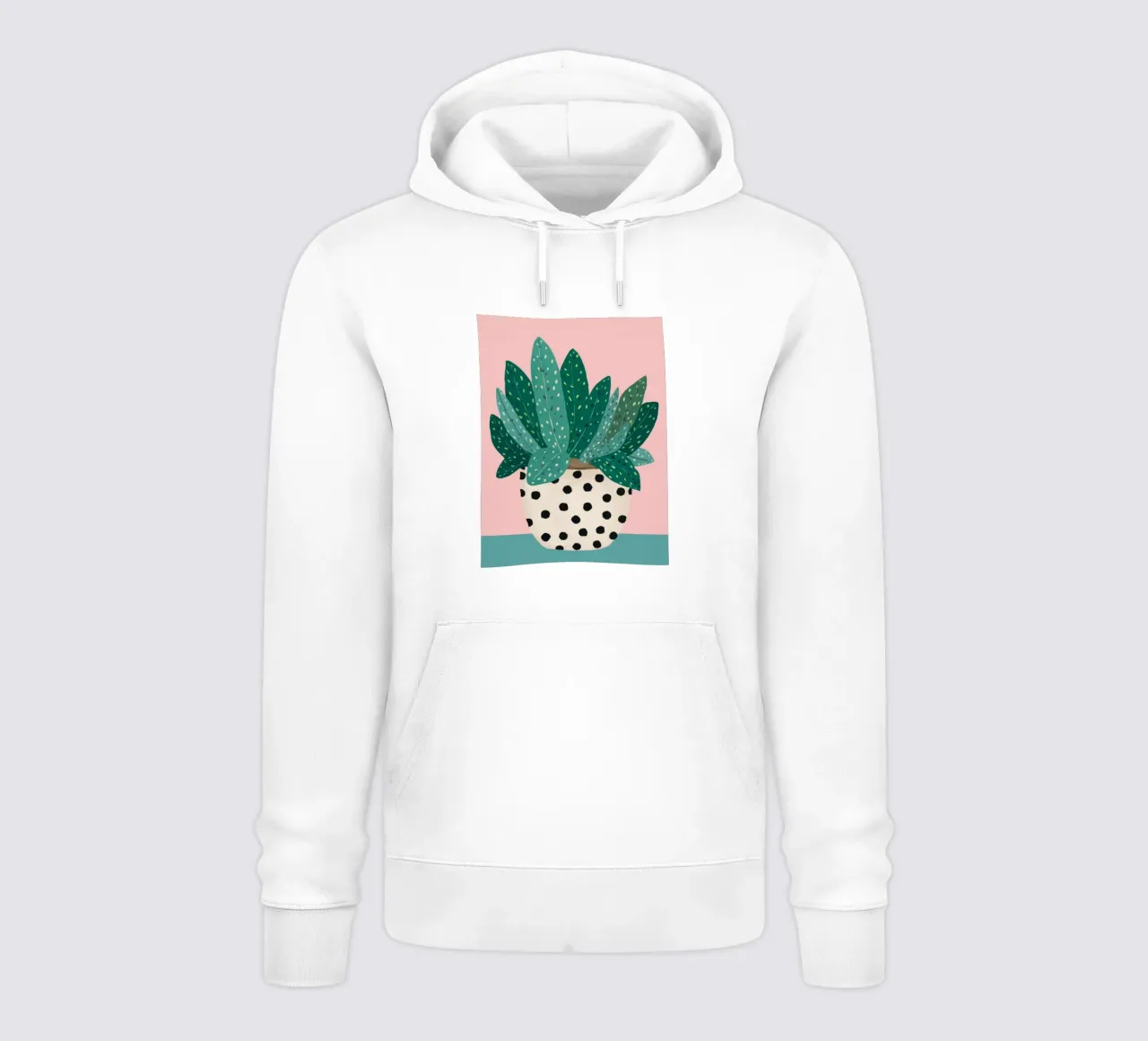 Cactus a vaso maculato felpa con cappuccio da Haven Fantasy