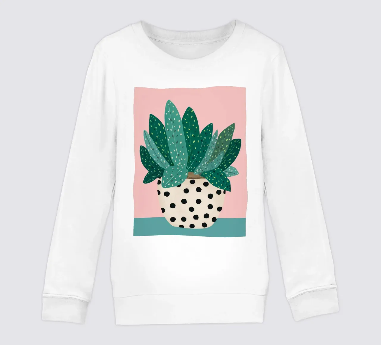 Cactus a vaso maculato felpa bambino da Haven Fantasy
