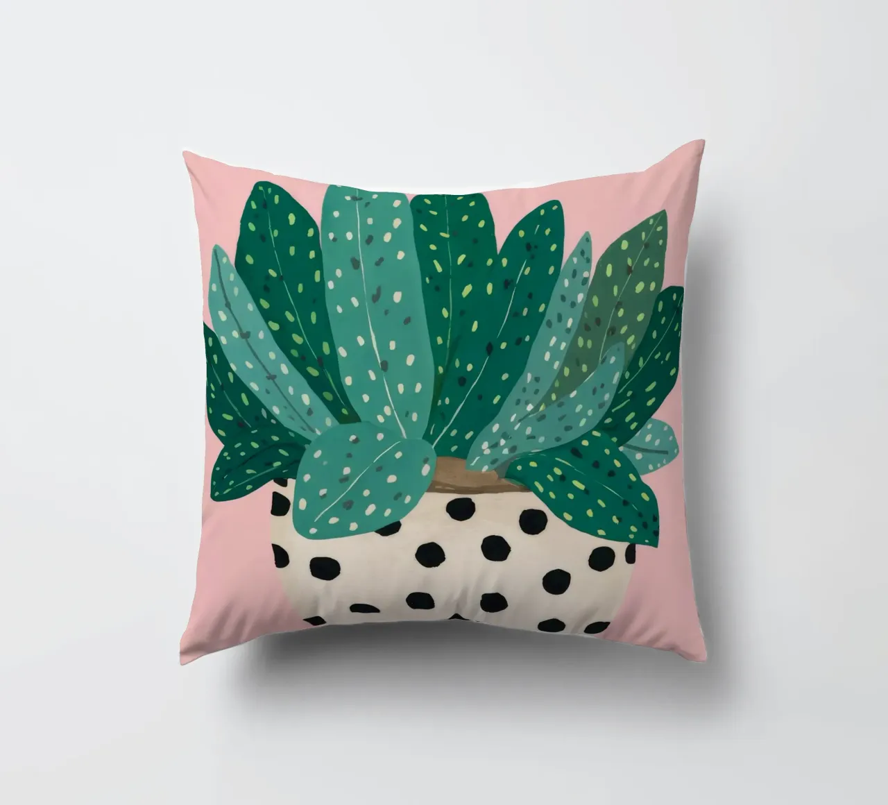 Cactus a vaso maculato cuscino da Haven Fantasy