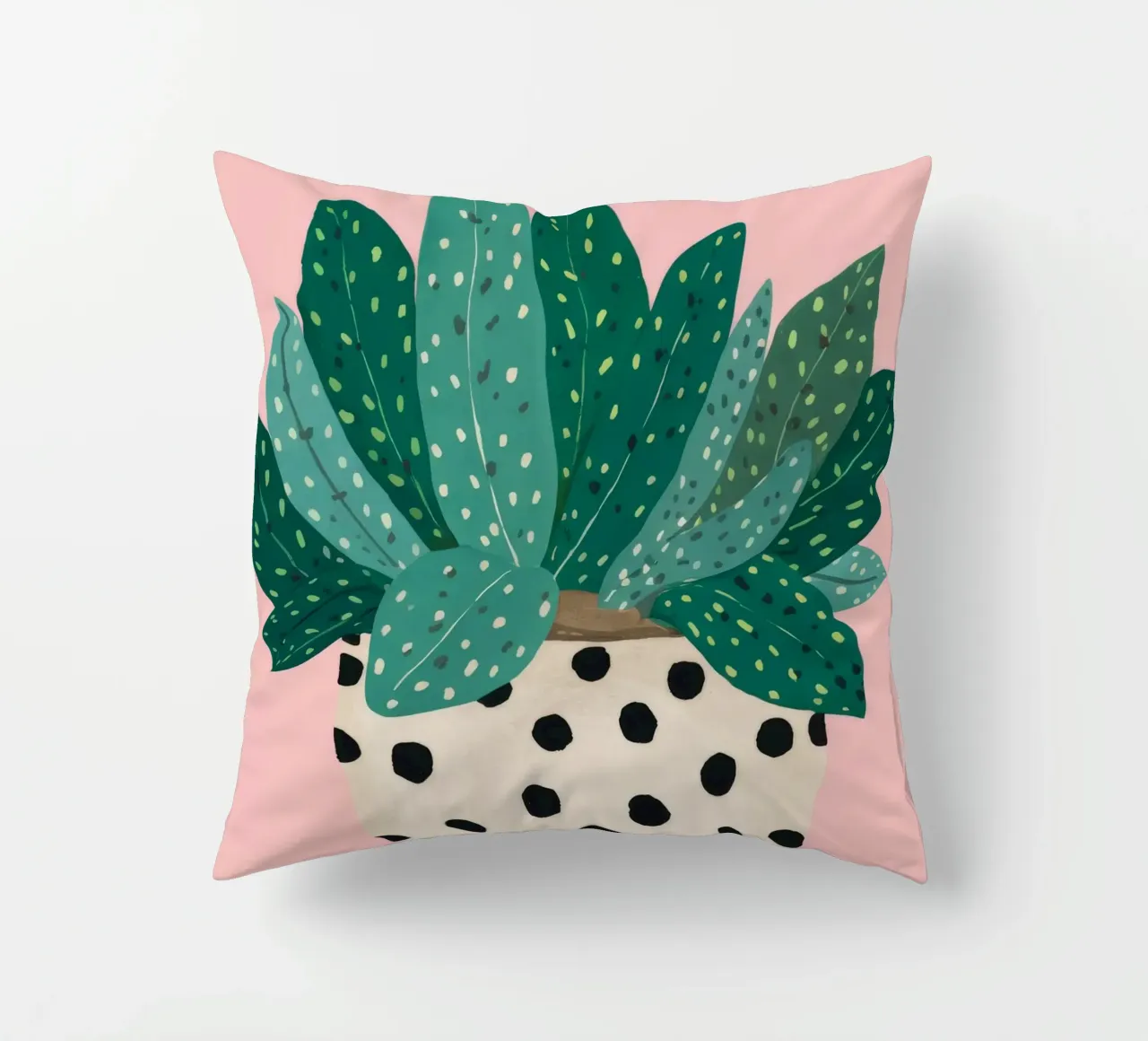 Cactus a vaso maculato cuscino da Haven Fantasy