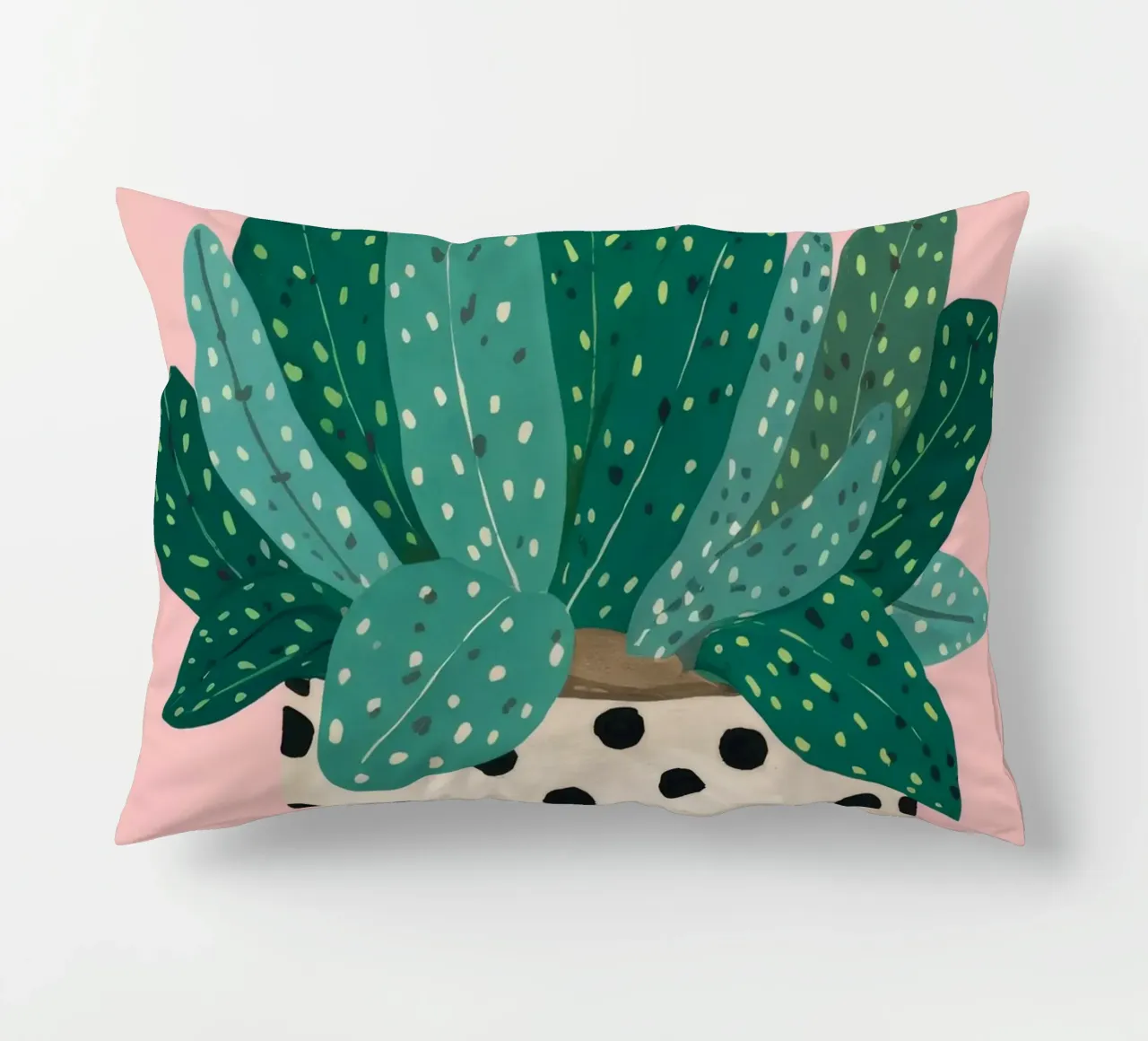 Cactus a vaso maculato cuscino da Haven Fantasy