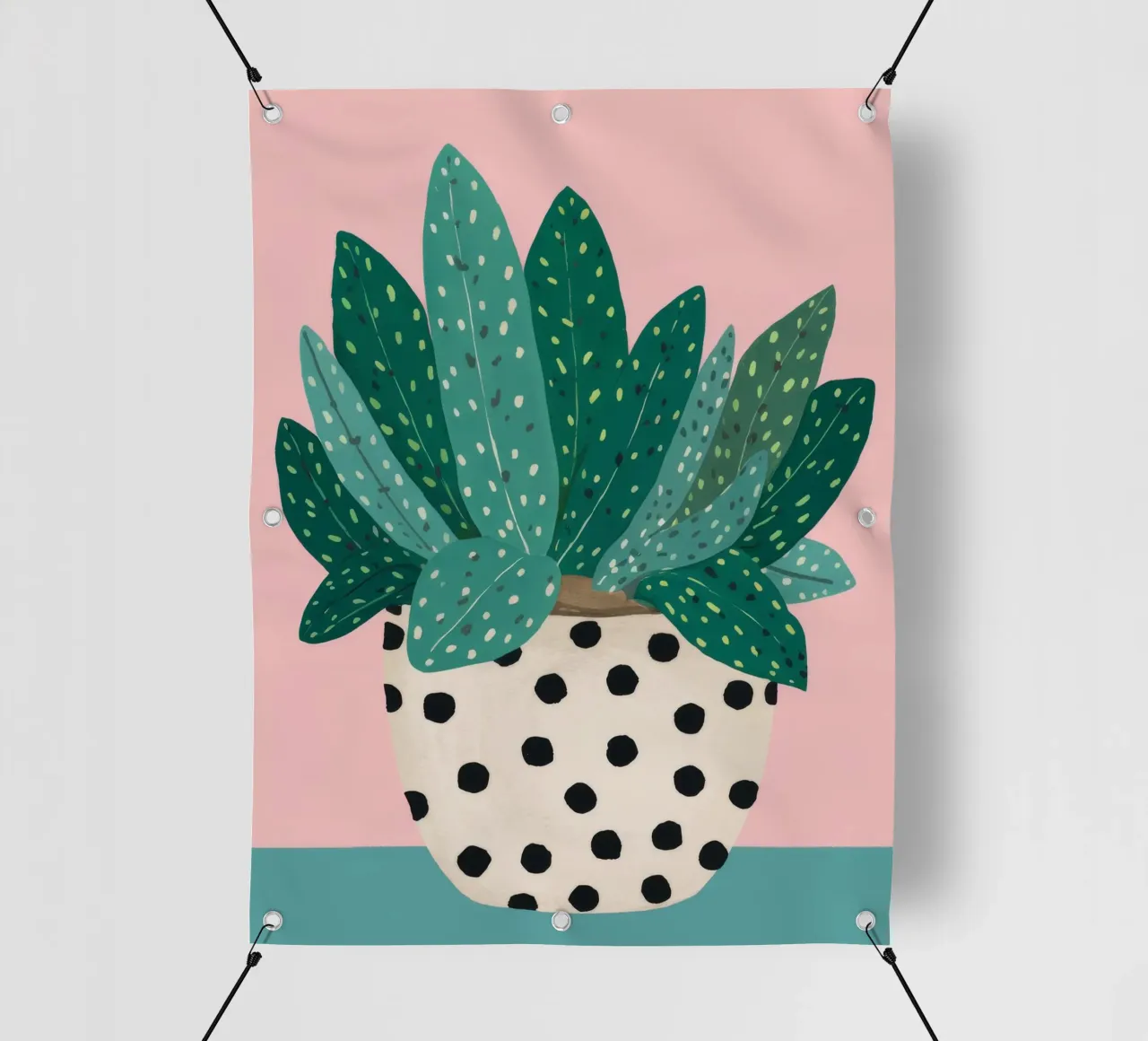 Cactus a vaso maculato telo in pvc da Haven Fantasy