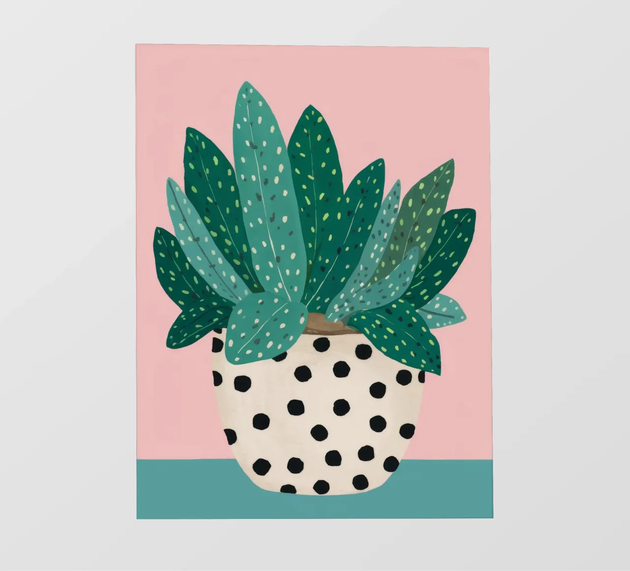 Cactus a vaso maculato telo in pvc da Haven Fantasy