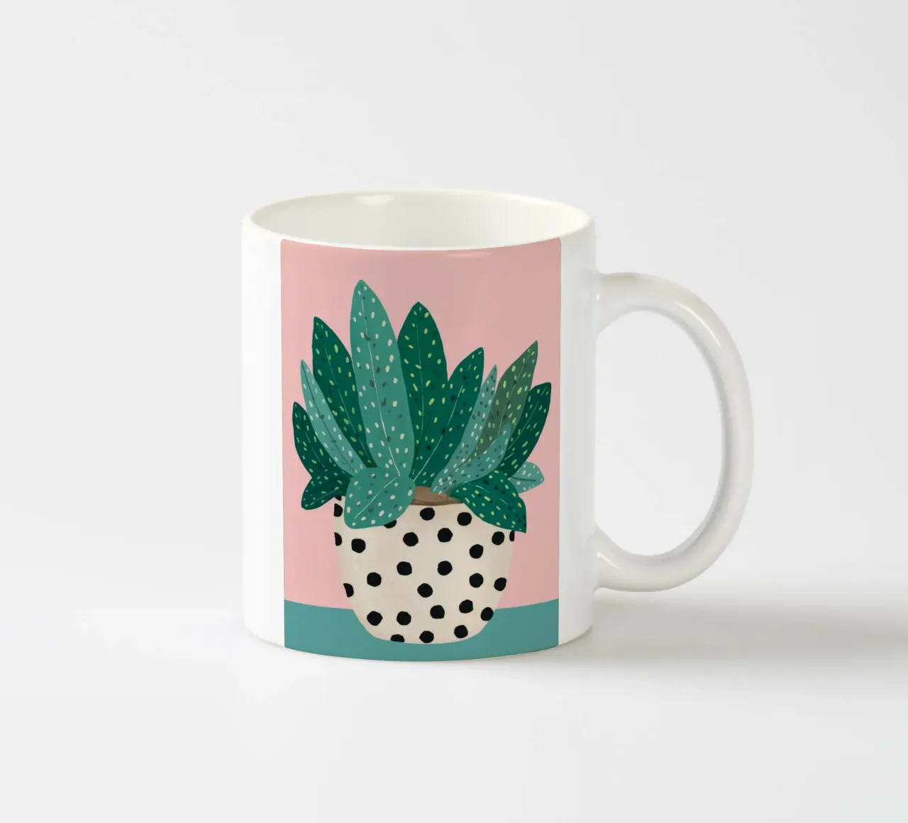Cactus a vaso maculato tazza in ceramica da Haven Fantasy